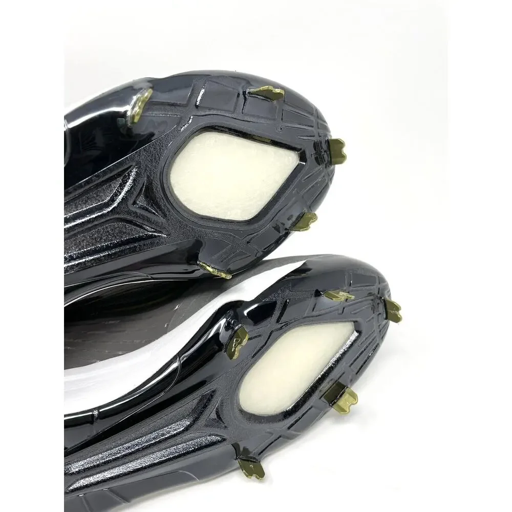 Adidas Icon V 5 Boost Baseball Cleats Size 12.5 FU7559 Gray Gold Extra Laces - Picture 6 of 8